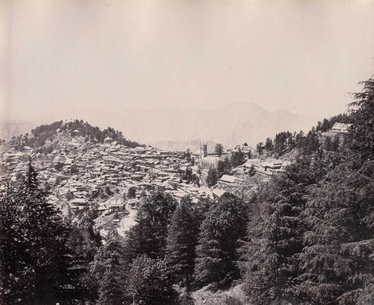 Shimla autorstwa Samuel Bourne