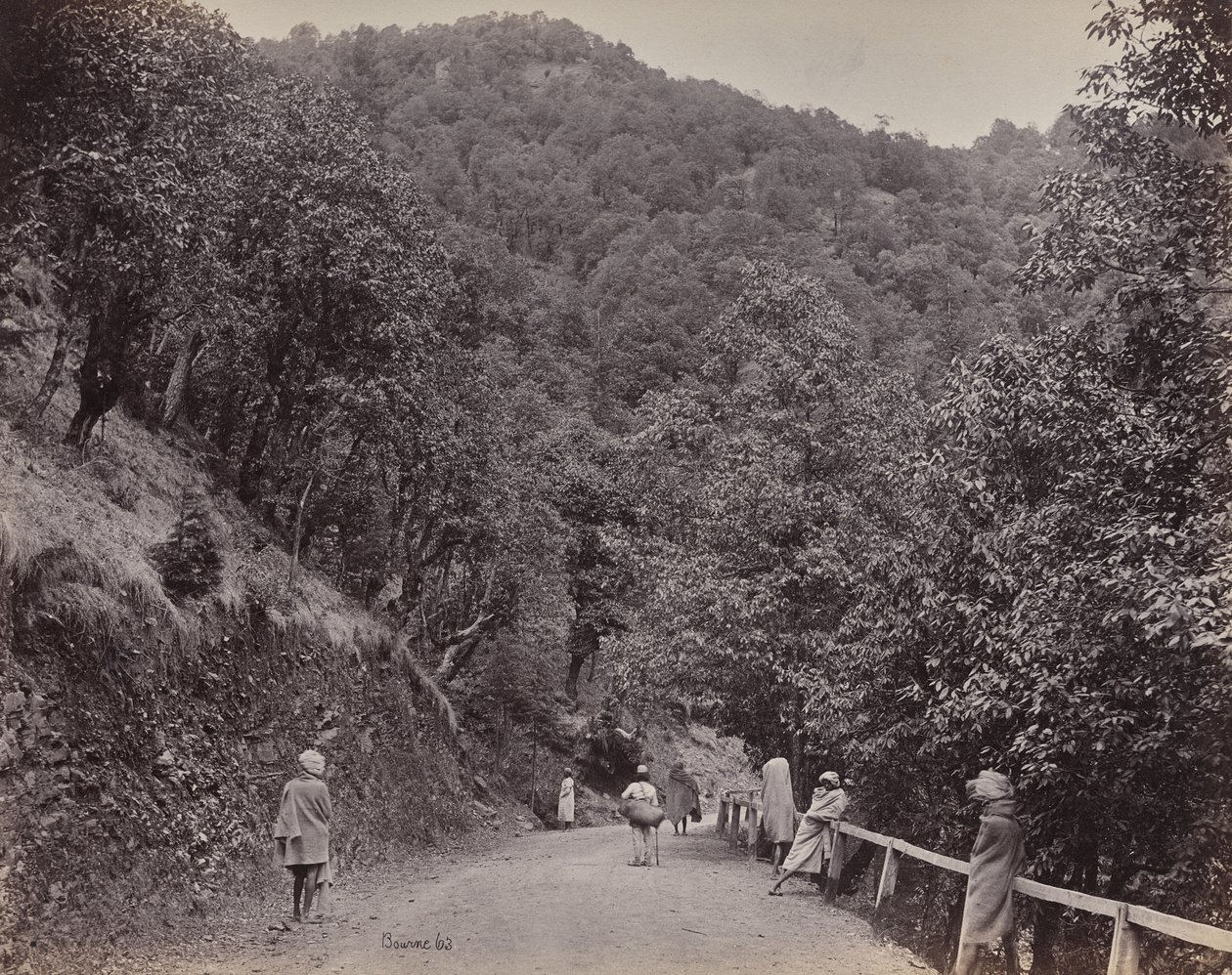 Shimla. Mall, czyli główna ulica autorstwa Samuel Bourne