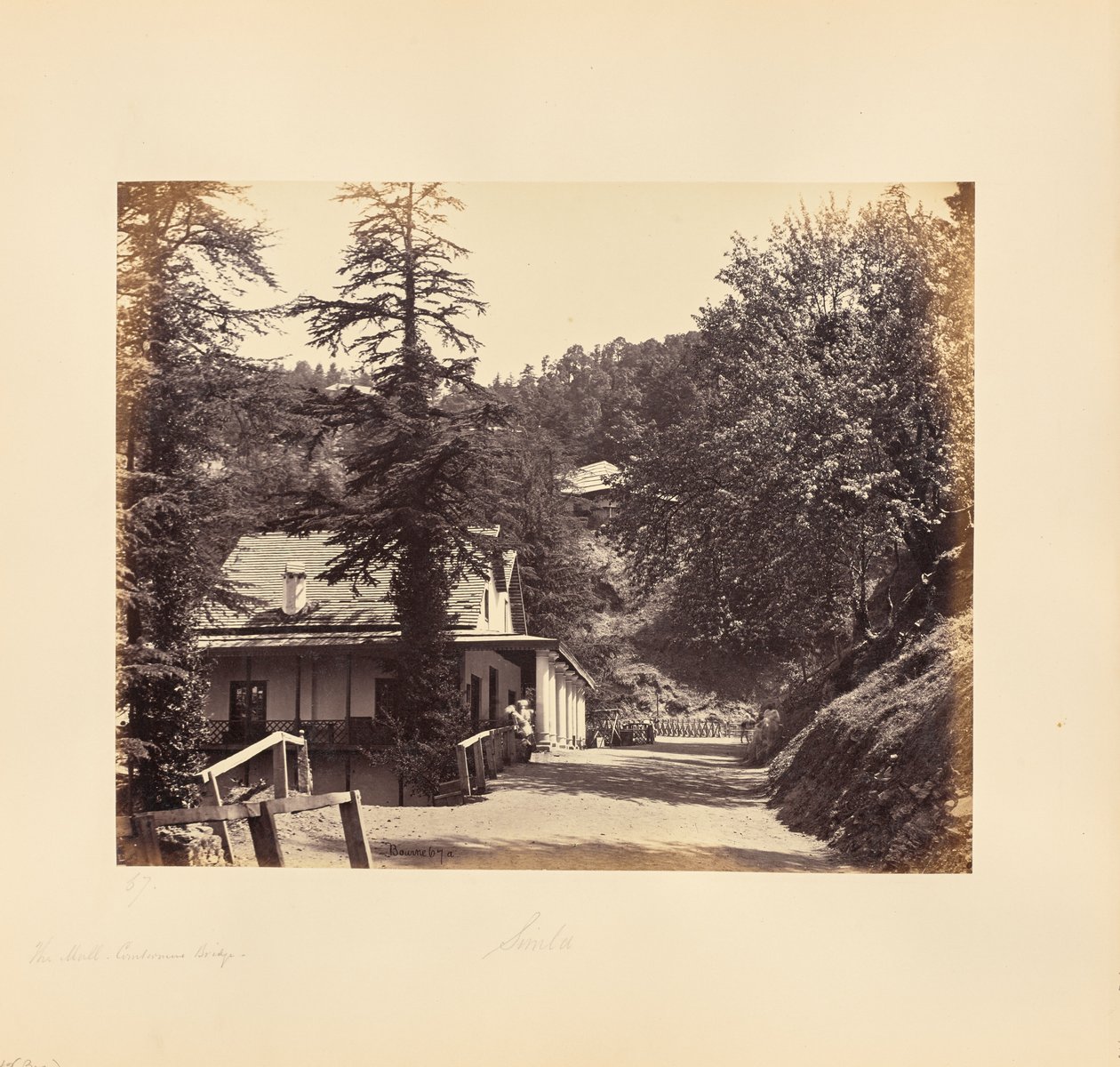 Simla; The Mall, Combermere Ridge autorstwa Samuel Bourne