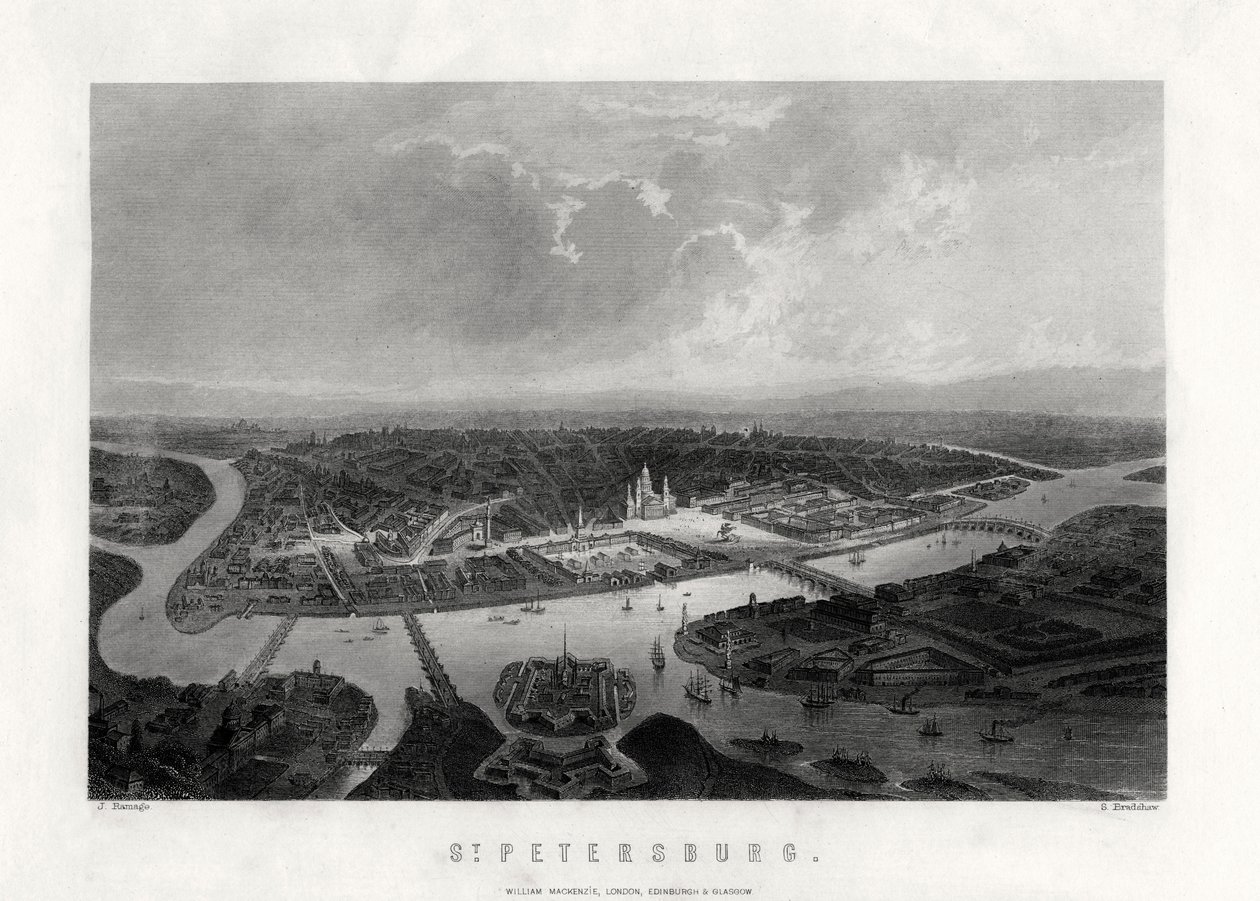 Petersburg, Rosja, XIX w. autorstwa Samuel Bradshaw