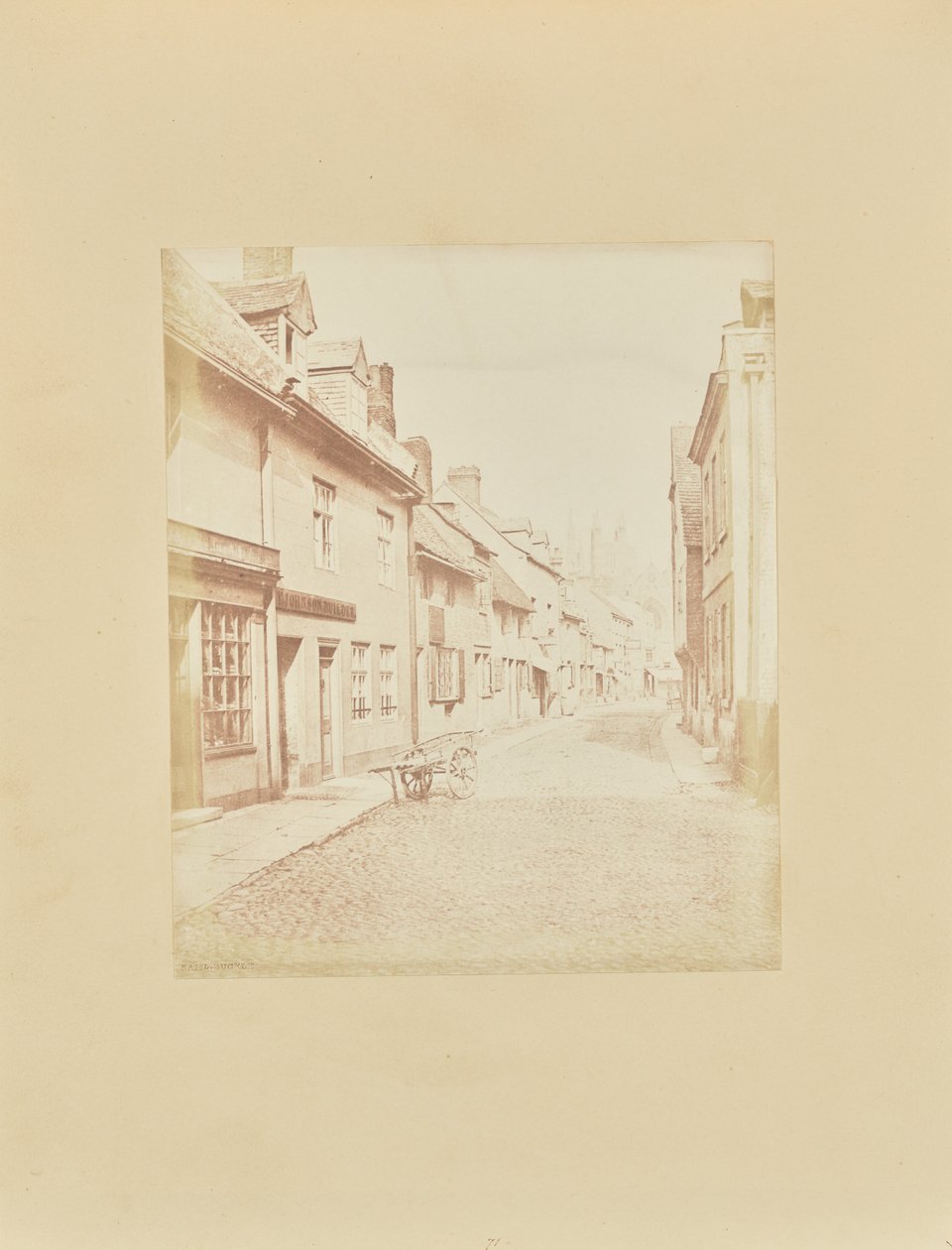 Ulica Świętego Jana i katedra, Peterborough autorstwa Samuel Buckle