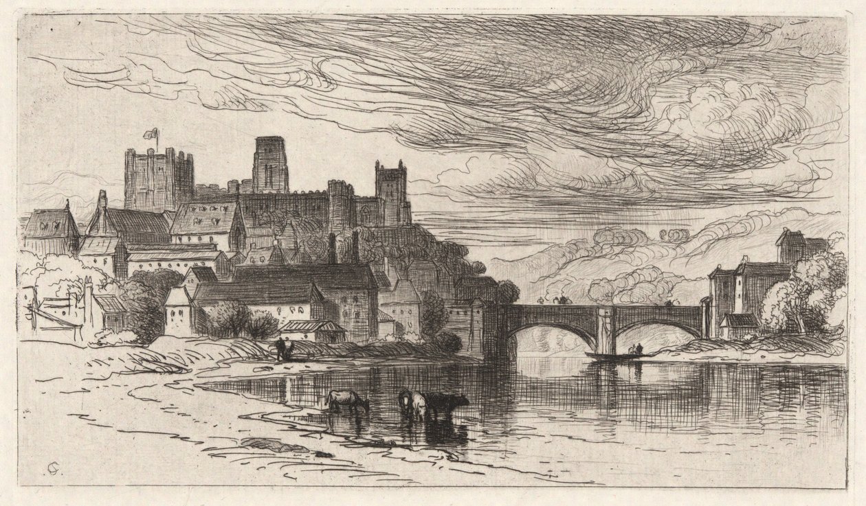 Durham, Anglia (Splendor Falls na murach zamkowych) autorstwa Samuel Colman