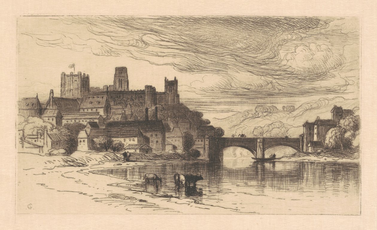 Durham, Anglia autorstwa Samuel Colman