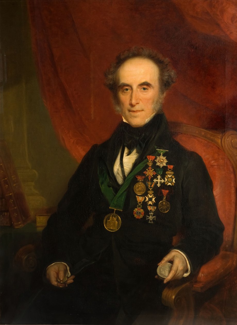 Portret Sir Edwarda Thomasona 1769-1849, 1849. autorstwa Samuel Colman