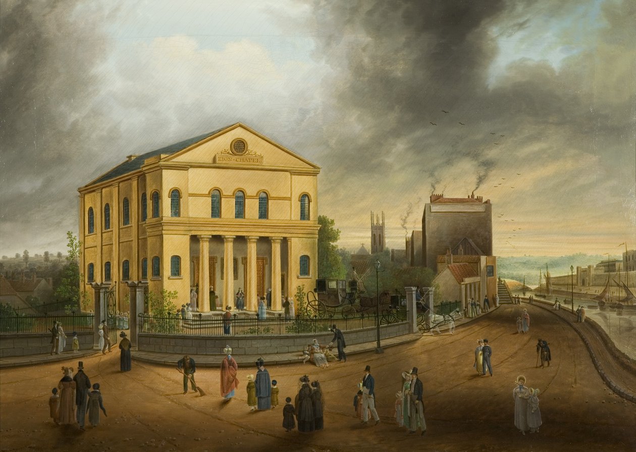 Niedzielny poranek, Idąc do kościoła, ok. 1832 (olej na płótnie) autorstwa Samuel Colman