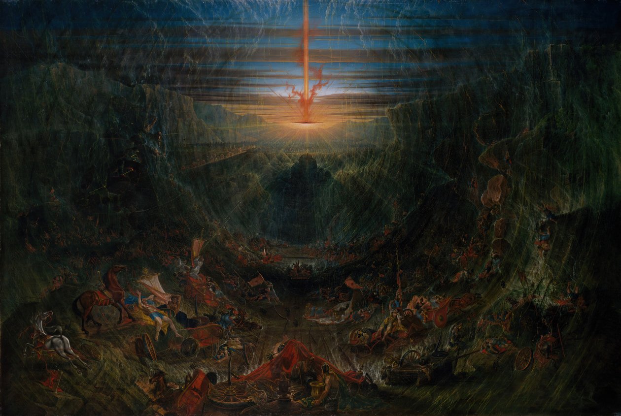 Wyprowadzenie Izraela z Egiptu, 1820-1840. autorstwa Samuel Colman
