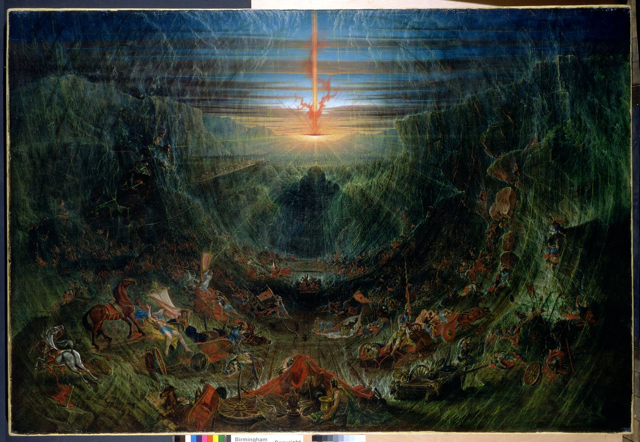 Wyprowadzenie Izraela z Egiptu, 1840 autorstwa Samuel Colman