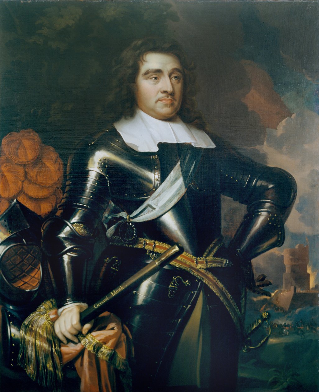 Generał George Monk (1608-70) 1. książę Albemarle, c.1665 autorstwa Samuel Cooper