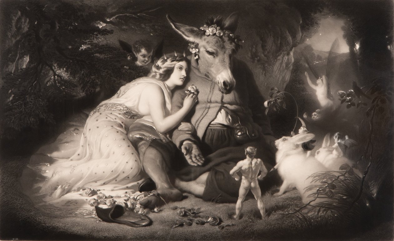 Sen nocy letniej Szekspir, akt 4, scena 1, listopad 1857. autorstwa Samuel Cousins