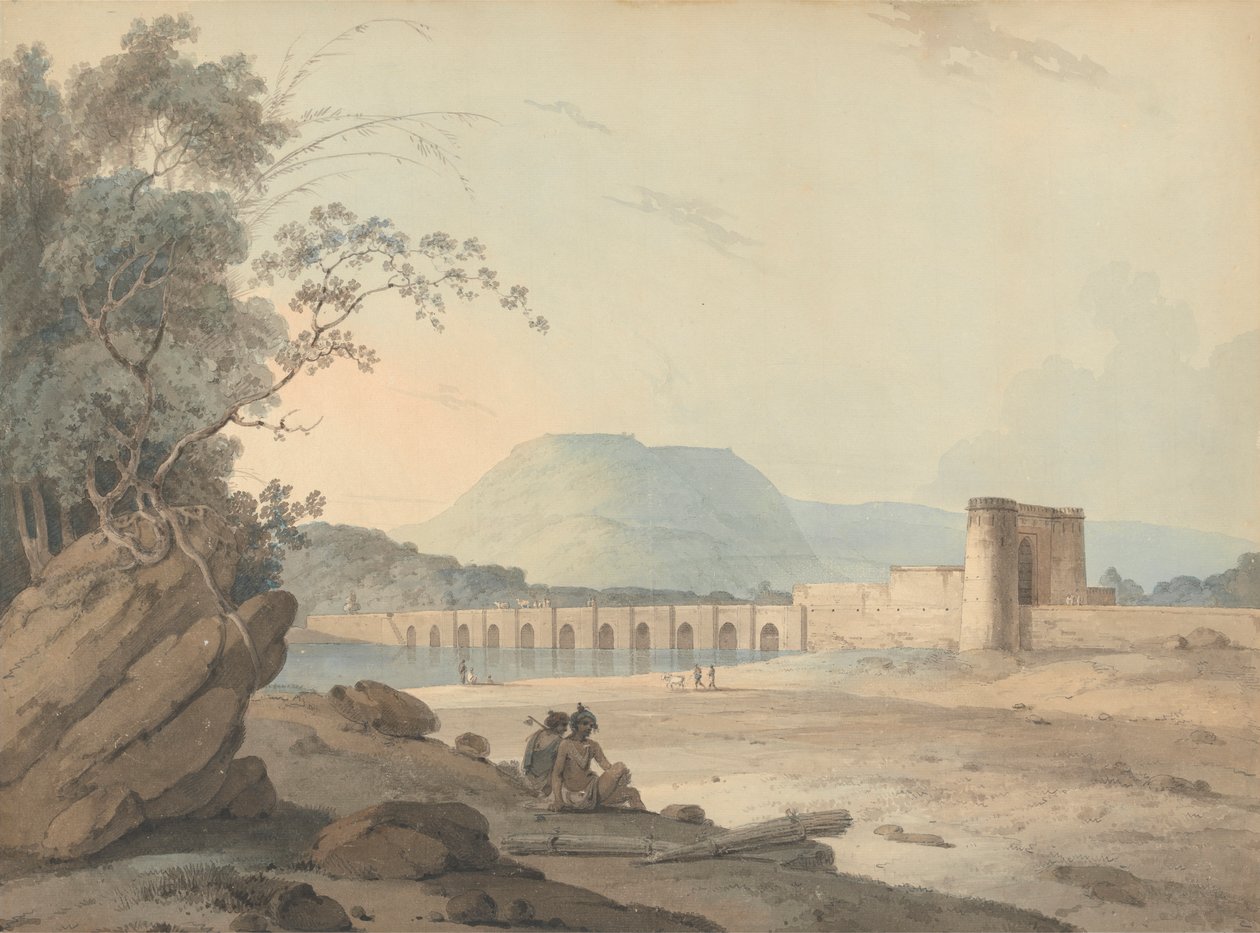 Bidzee Ghur, zrobione w pobliżu wioski Mow [Mhow] autorstwa Samuel Davis