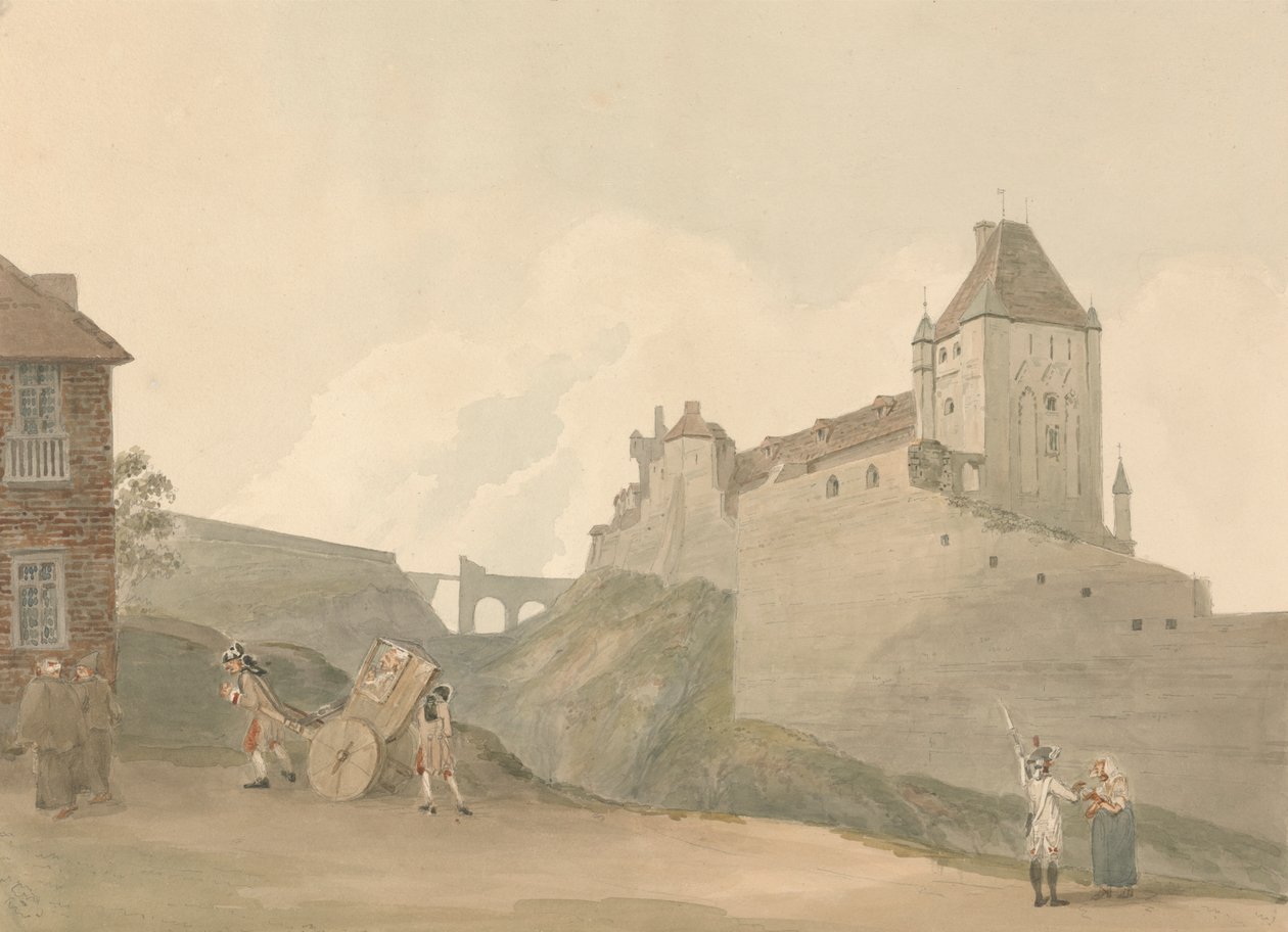 Zamek w Dieppe w Normandii autorstwa Samuel Davis