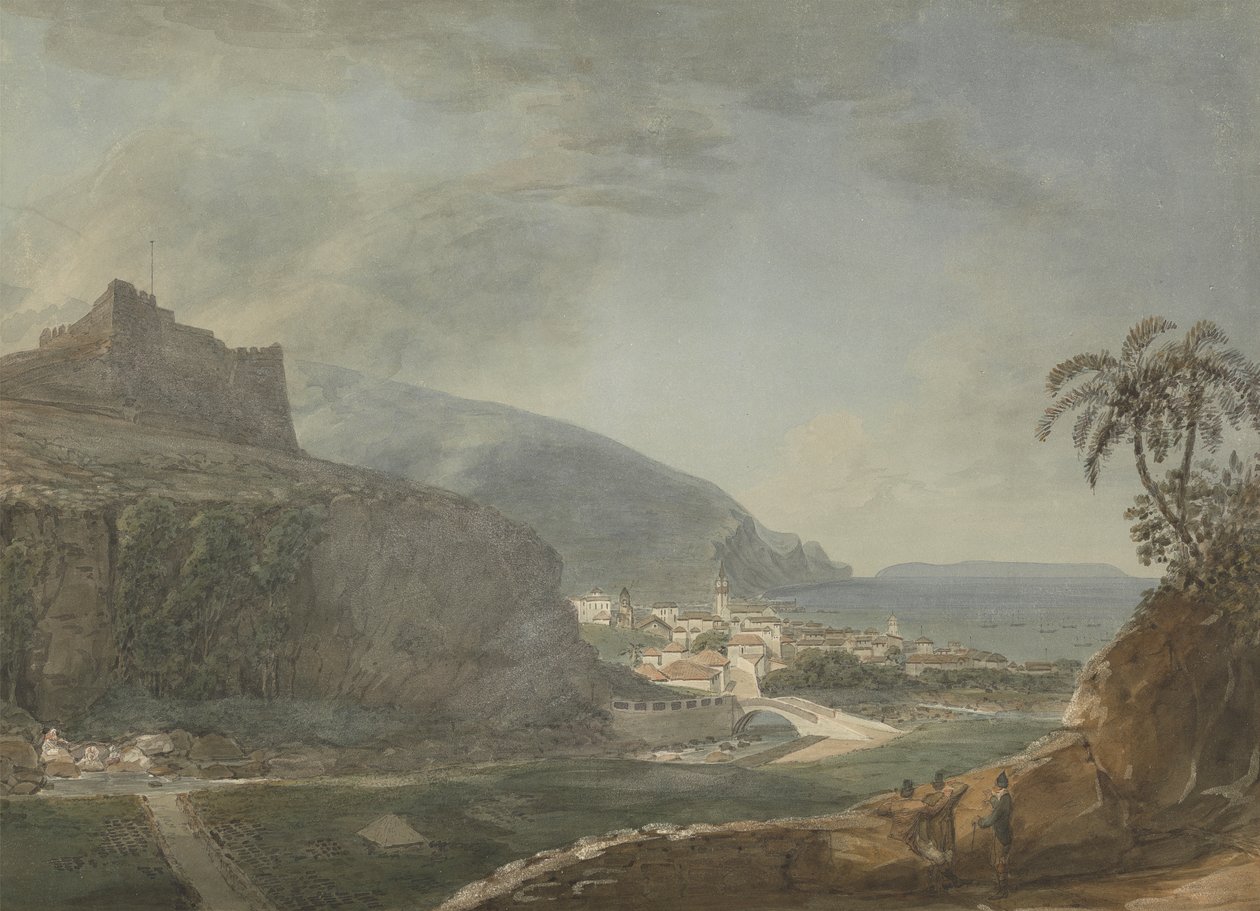 Zamek Funchal Del Oiso (?), Madera autorstwa Samuel Davis