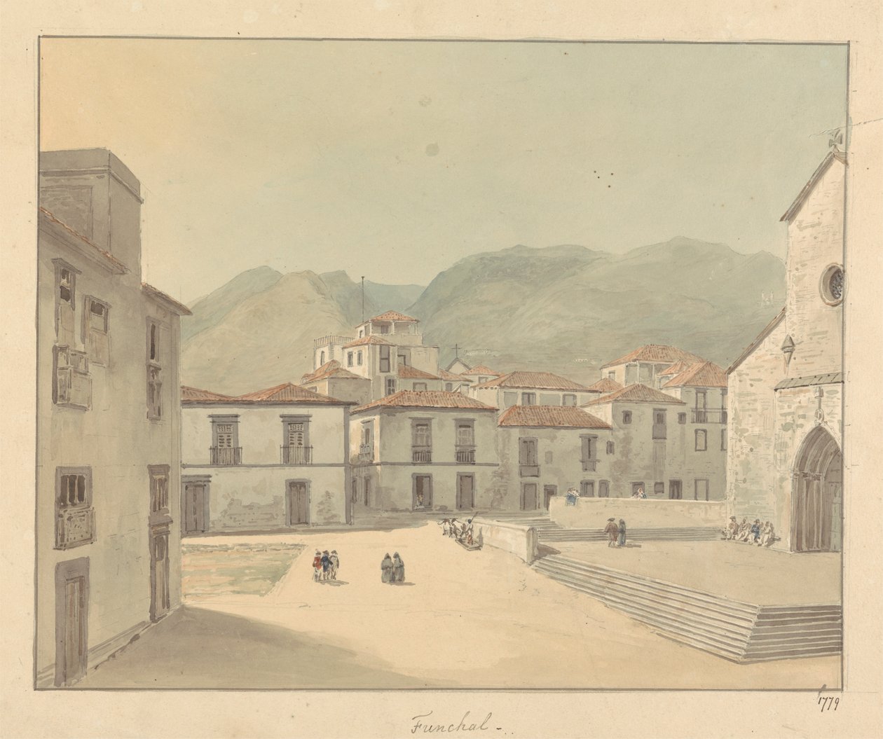 Funchal, Madera: plac z kościołem autorstwa Samuel Davis