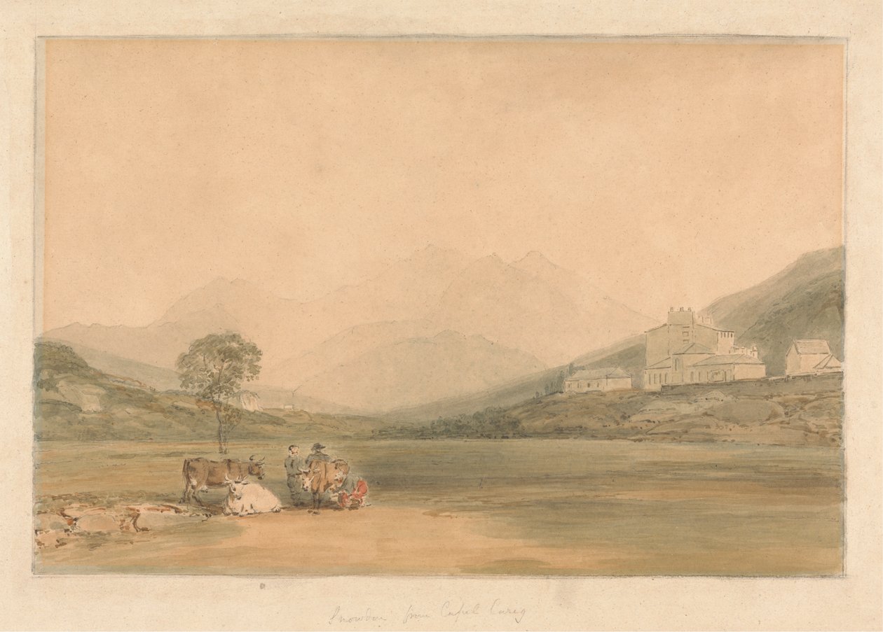 Snowdon z Capel Curig autorstwa Samuel Davis
