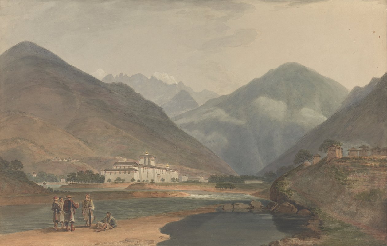 Dawna zimowa stolica Bhutanu w Punakha Dzong autorstwa Samuel Davis