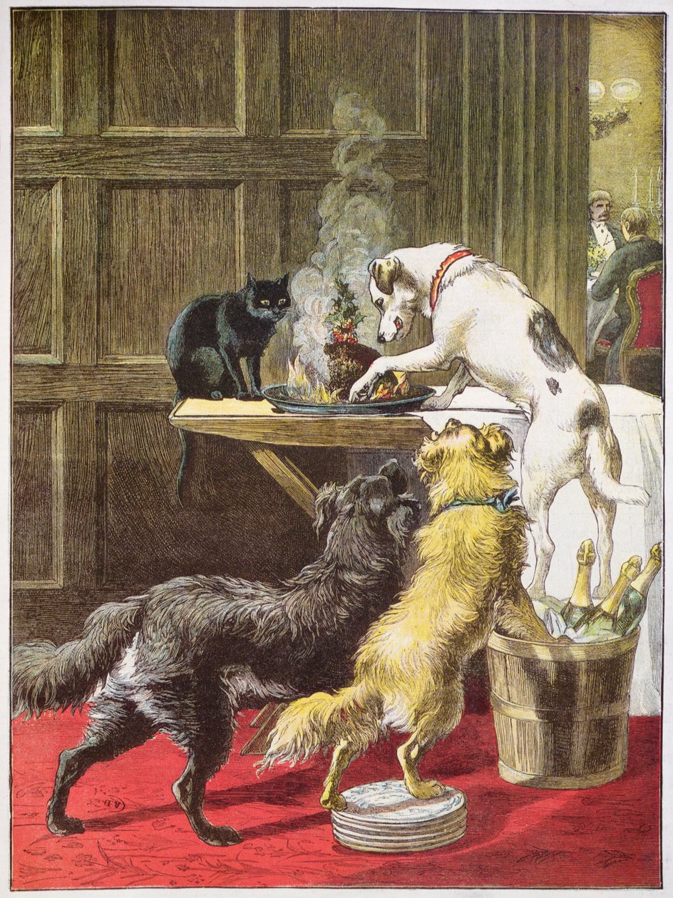 Christmas Day: The Uninvited (kolor grawerowany) autorstwa Samuel Edmund (after) Waller