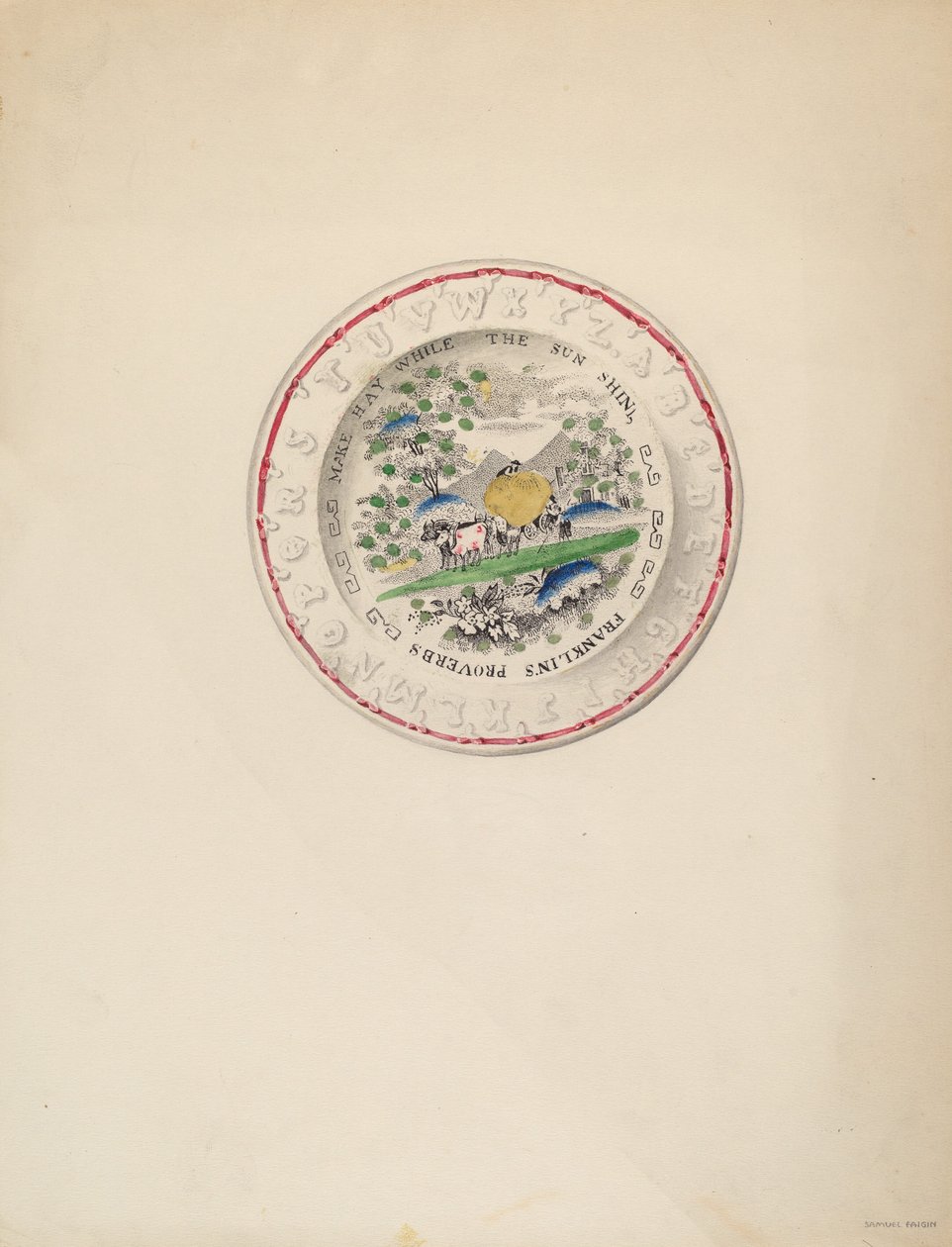Talerz autorstwa Samuel Faigin