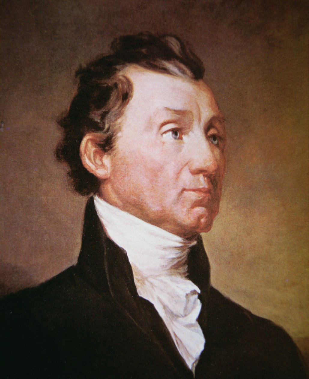 James Monroe (1758-1831) (kolor lito) autorstwa Samuel Finley Breese Morse
