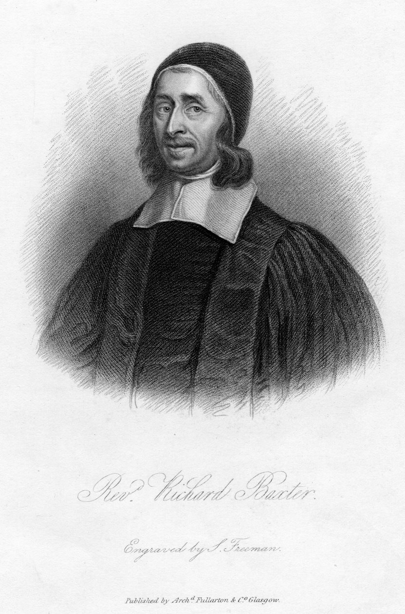 Richard Baxter 1615-1691, angielski purytanin, przywódca kościoła i teolog, XIX wiek. autorstwa Samuel Freeman