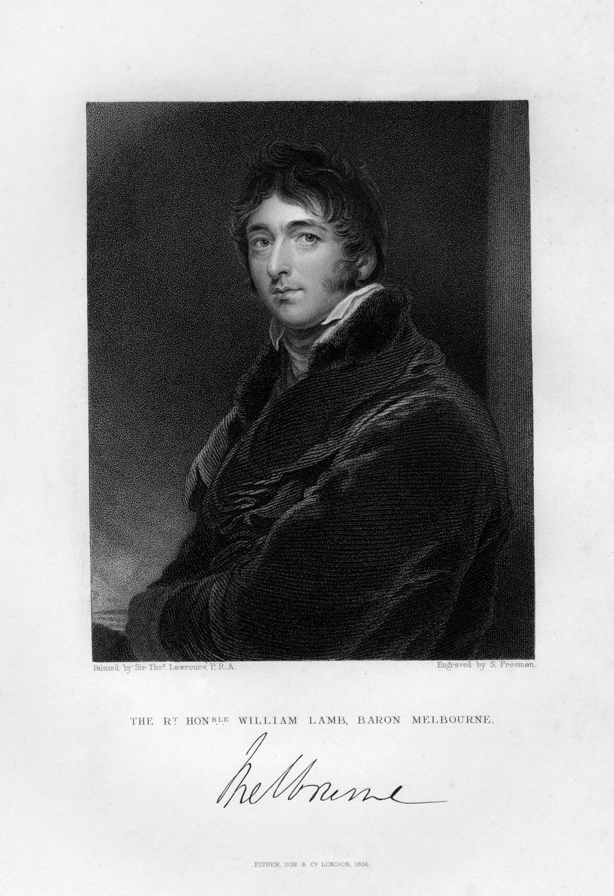 William Lamb 1779-1848, 2. wicehrabia Melbourne, 1836. autorstwa Samuel Freeman