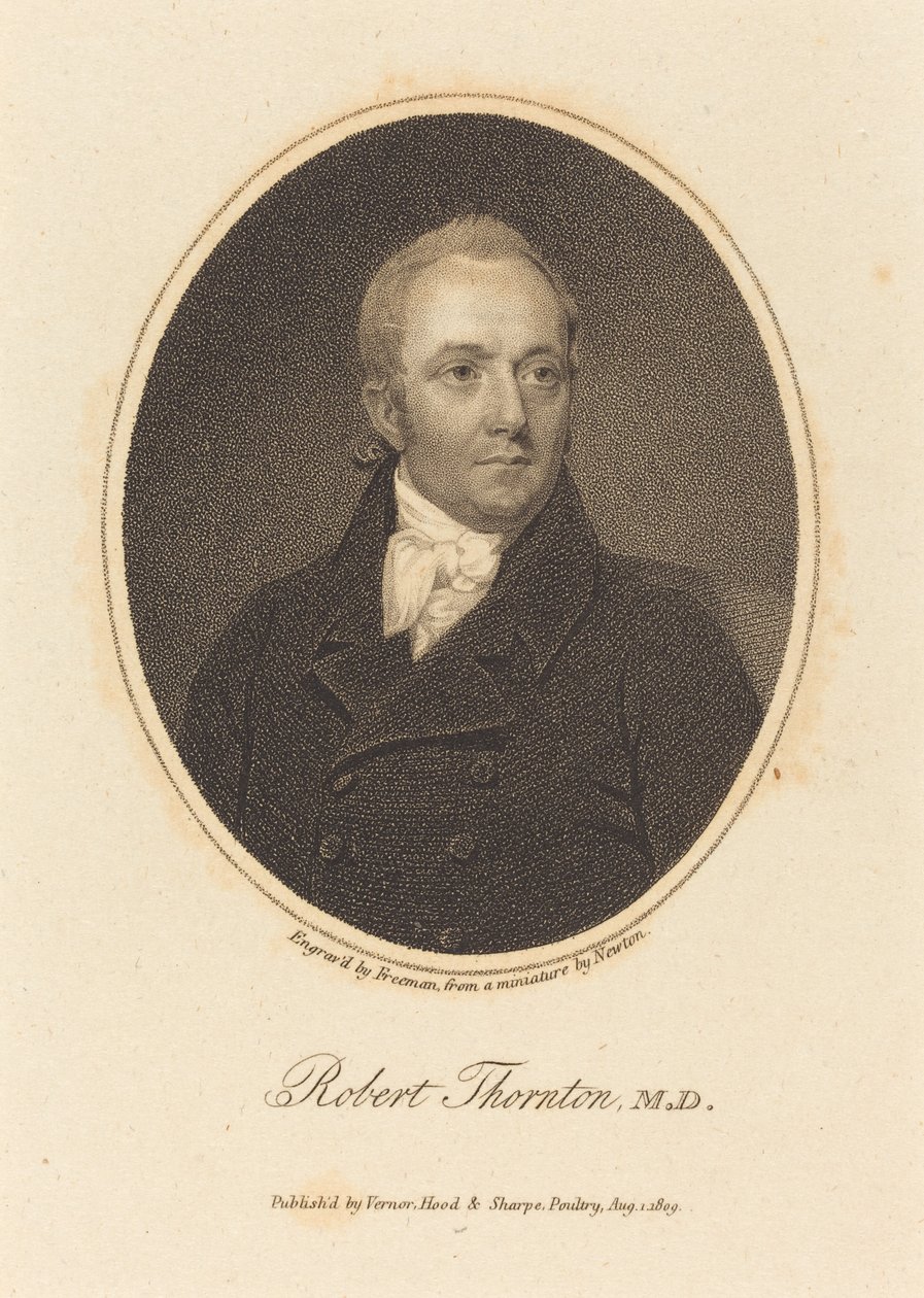Robert Thornton, lek. autorstwa Samuel Freeman after William John Newton