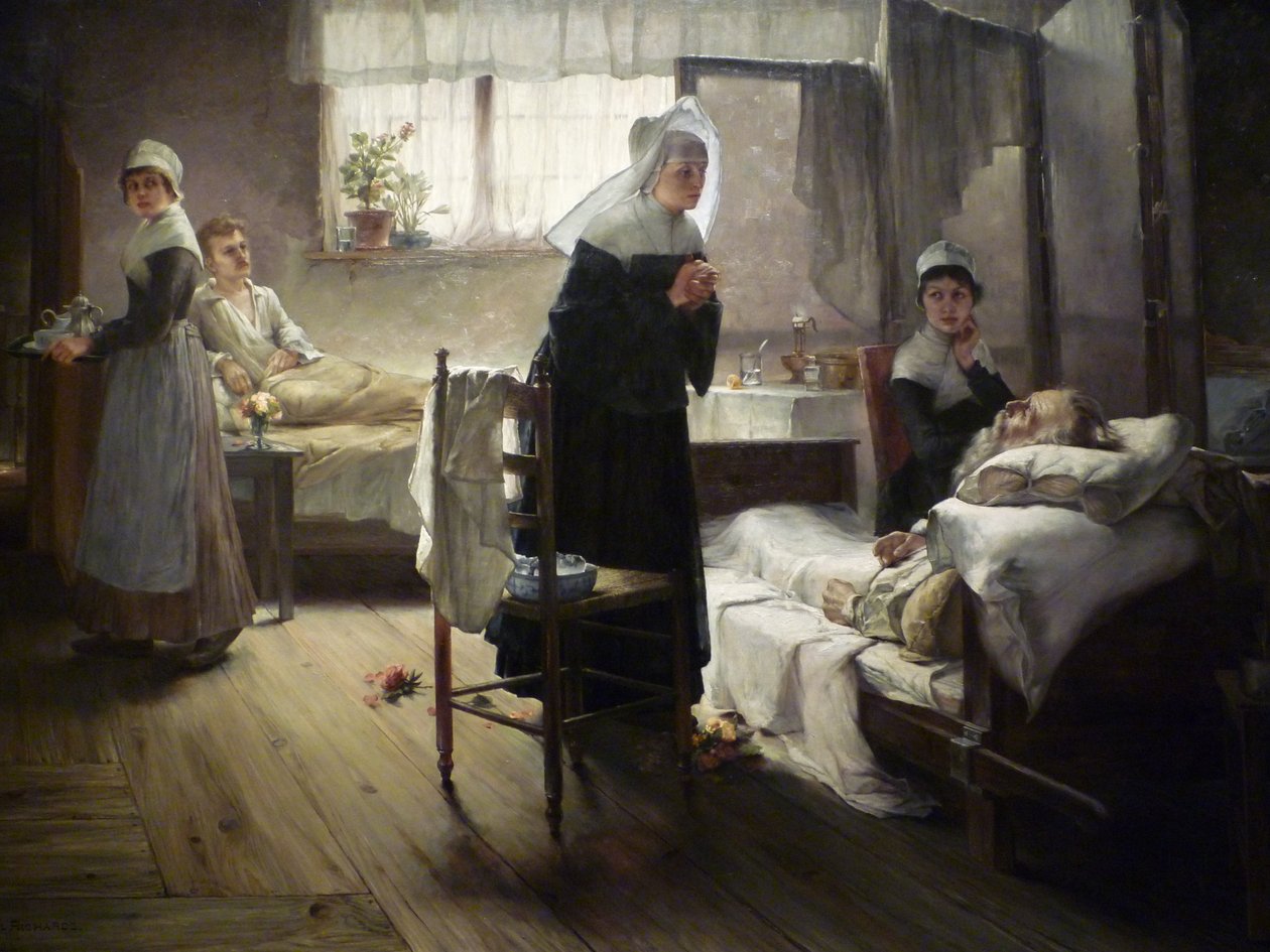 Evangeline odkrywa w szpitalu swojego narzeczonego autorstwa Samuel G. Richards