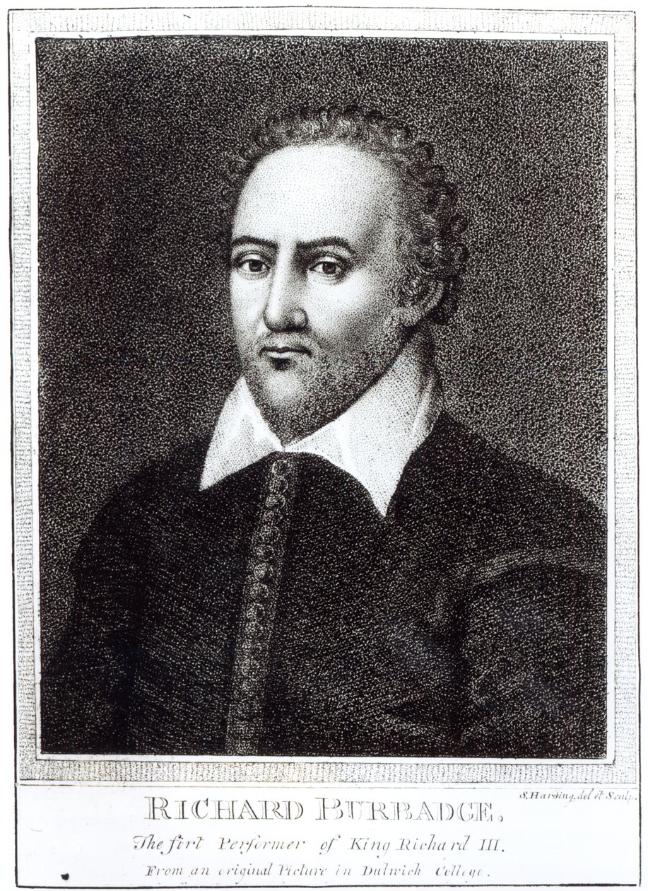 Portret Richarda Burbaza (1573-1619) autorstwa Samuel Harding