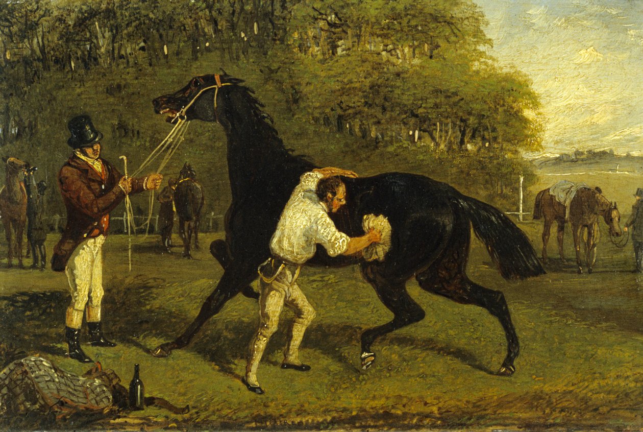 Pocieranie (olej na płótnie) autorstwa Samuel Henry Alken