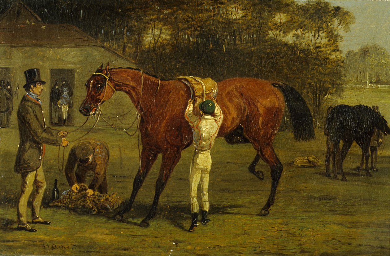 Siodło (olej na płótnie) autorstwa Samuel Henry Alken