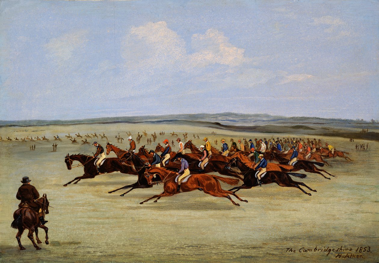 Stawki Cambridgeshire, 1853 autorstwa Samuel Henry Alken