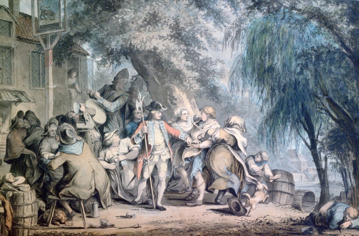 Sierżant Poborowy, XVIII wiek autorstwa Samuel Hieronymous Grimm