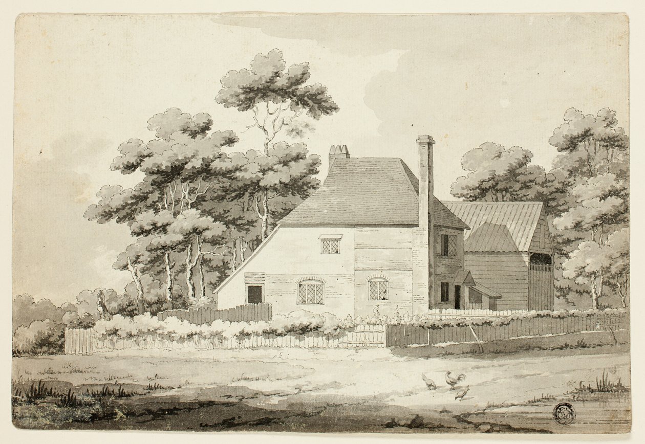 Angielski dom autorstwa Samuel Hieronymus Grimm