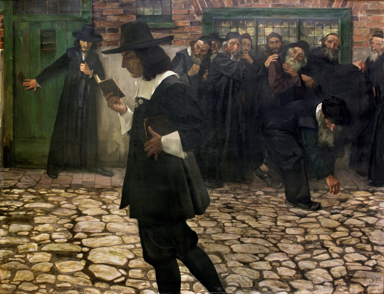 Ekskomunikowany Spinoza, 1907. autorstwa Samuel Hirszenberg