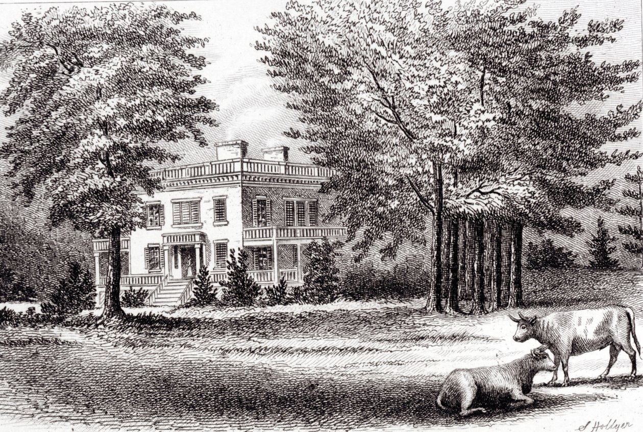 Hamilton Grange, ze Starego Nowego Jorku, tom I, 1802 autorstwa Samuel Hollyer