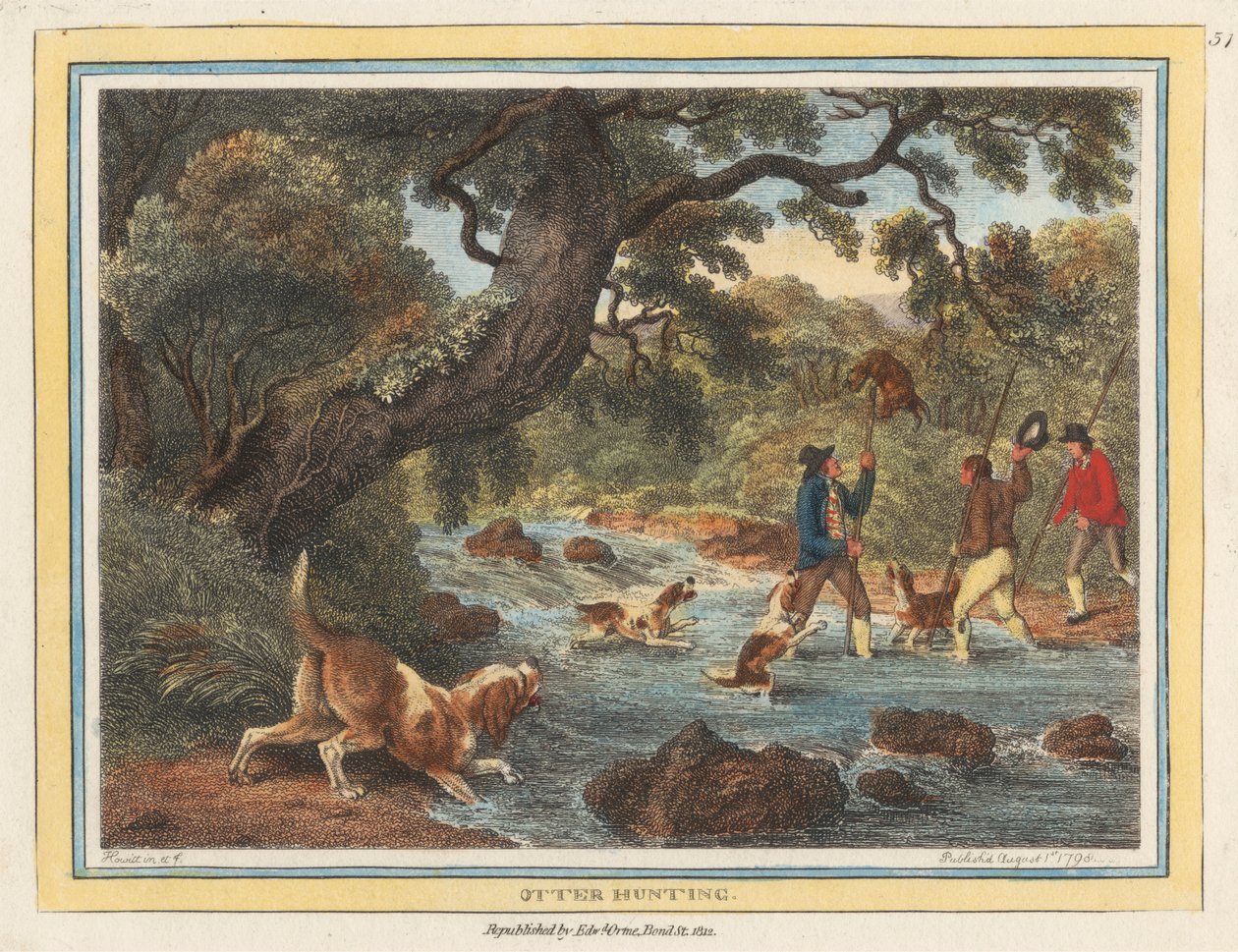 Polowanie na wydry autorstwa Samuel Howitt