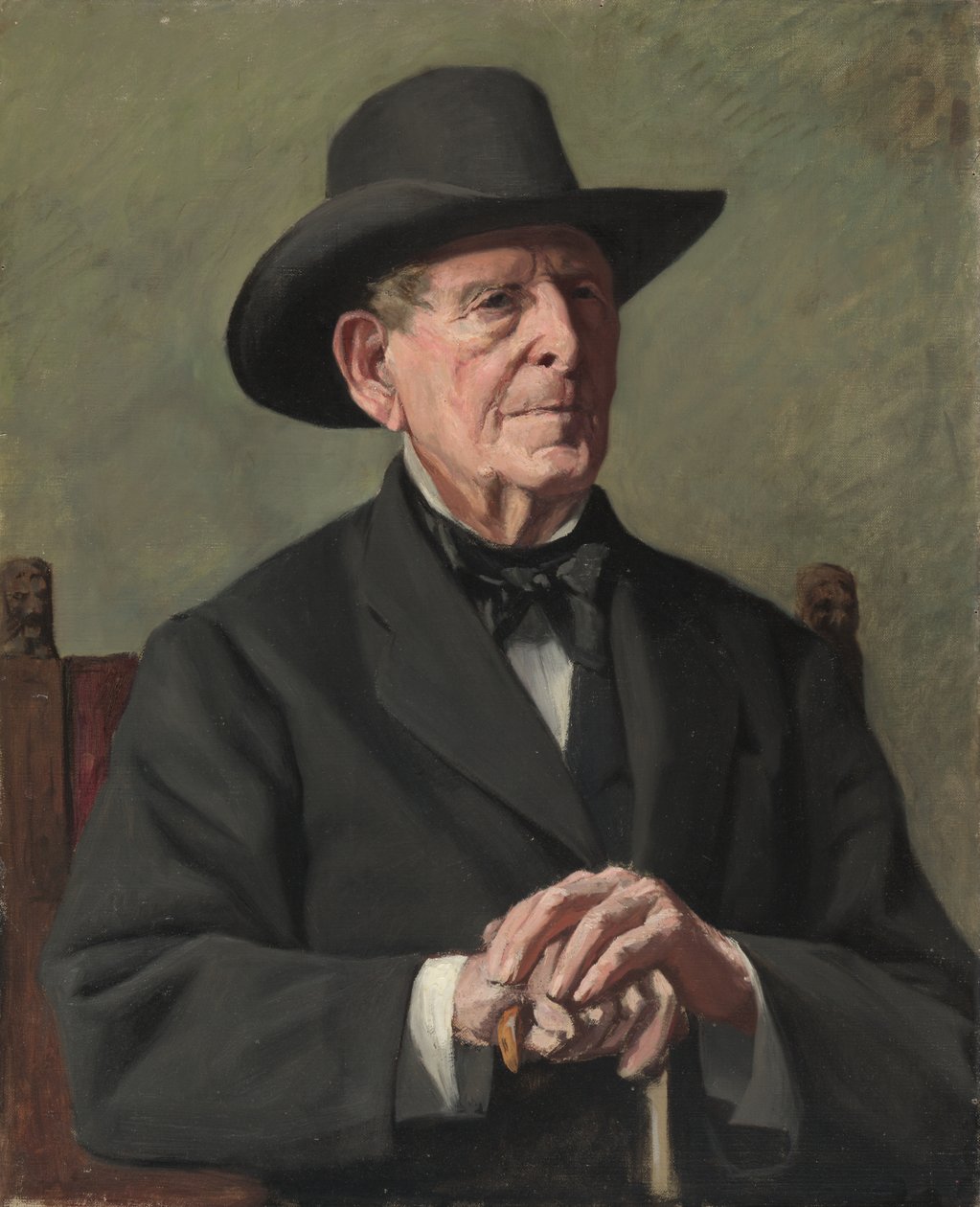Portret „Starego kapitana morza” autorstwa Samuel Isham