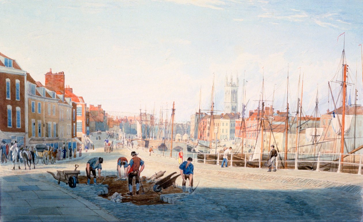 Parada św. Augustyna, Bristol, ok. 1810 r. autorstwa Samuel Jackson