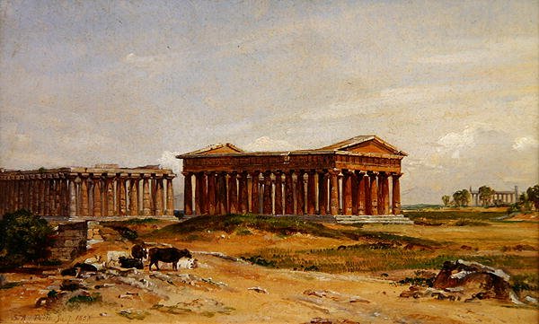 Ruiny w Paestum autorstwa Samuel James Ainsley