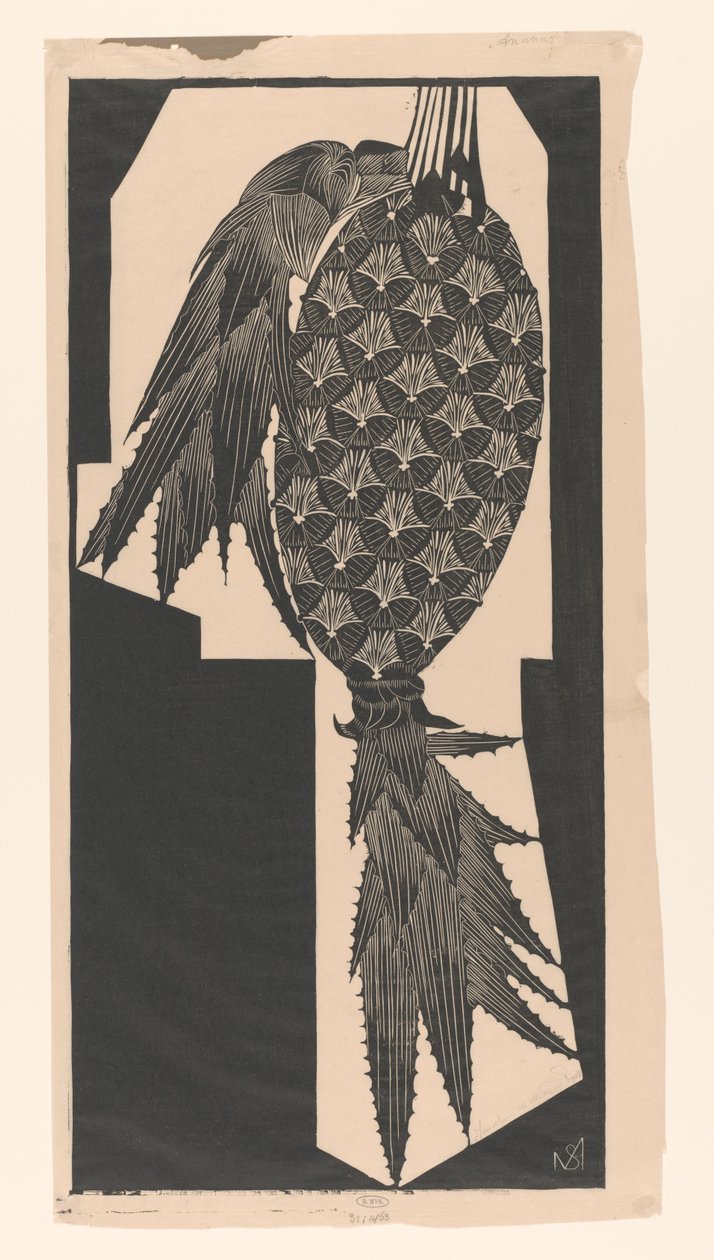 Ananas (oryginalny tytuł na obiekcie) autorstwa Samuel Jessurun de Mesquita (signed by artist)