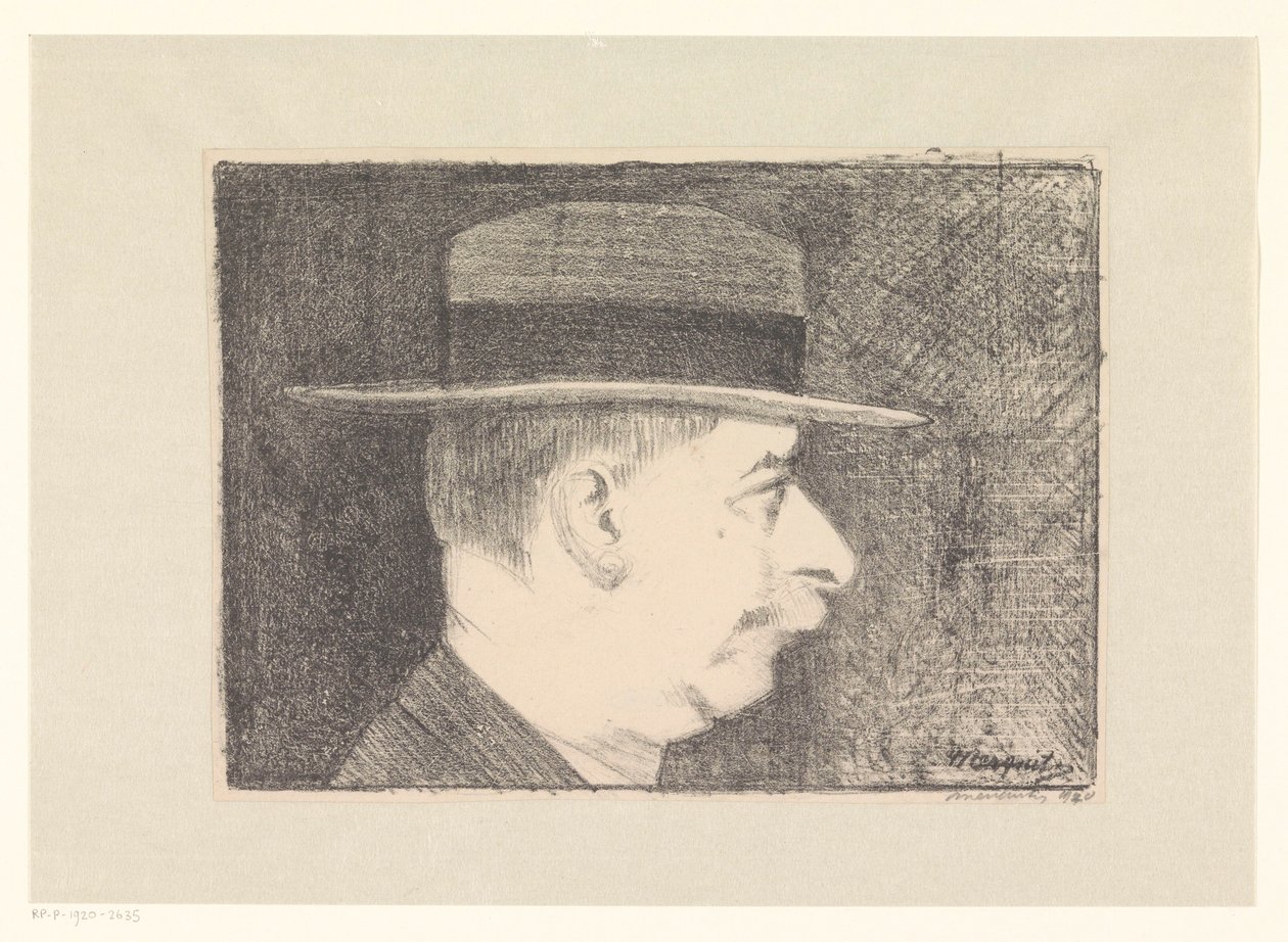 Autoportret autorstwa Samuel Jessurun de Mesquita (signed by artist)