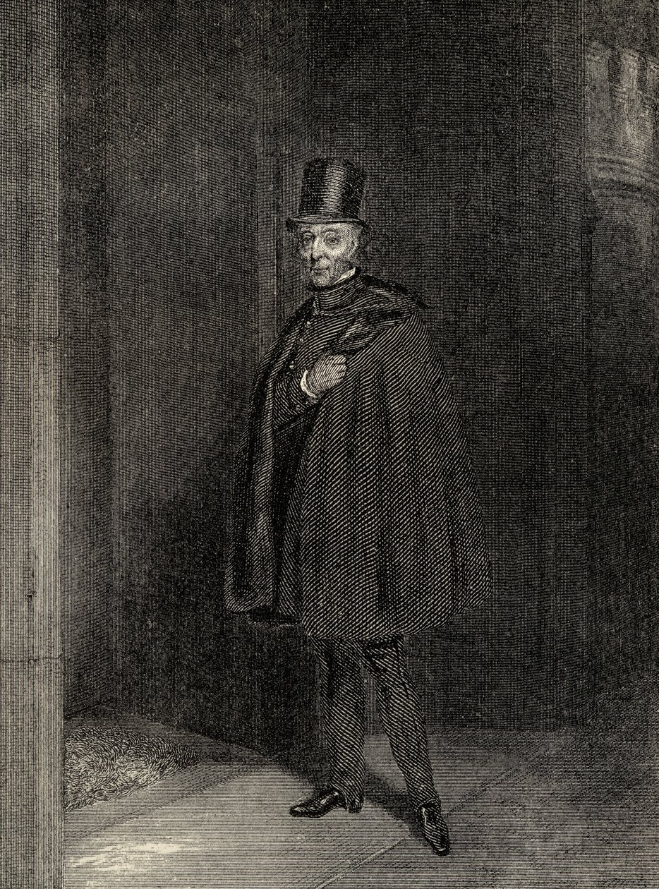 Książę wchodzący do Izby Lordów, ilustracja z "Wspomnień o wybitnych Etonianach", autorstwa Sir Edwarda Creasy