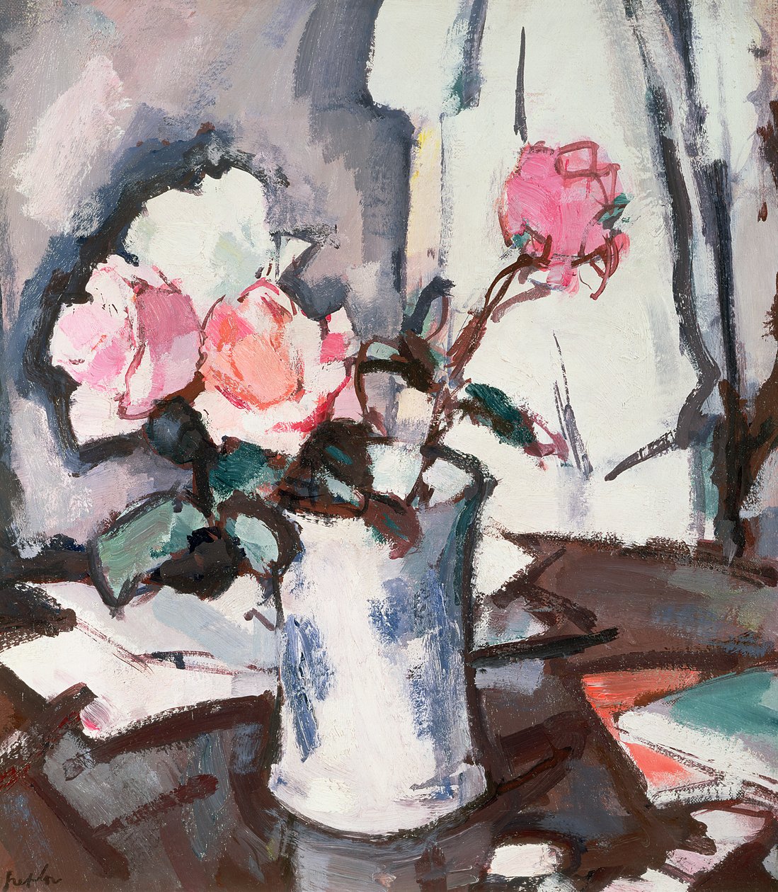Różowe Róże (olej) autorstwa Samuel John Peploe