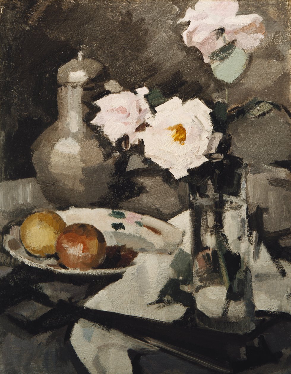 Różowe Róże w Szklanym Wazonie, ok. 1900 r. 1924 autorstwa Samuel John Peploe