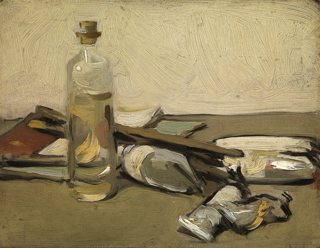 Martwa natura: tuby malarskie, ok. 1903 (olej na desce) autorstwa Samuel John Peploe