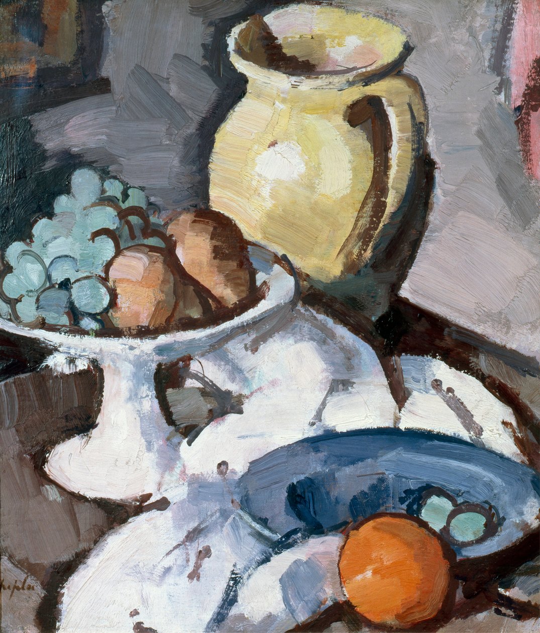Żółty dzban, ok. 1930 (olej na płótnie) autorstwa Samuel John Peploe
