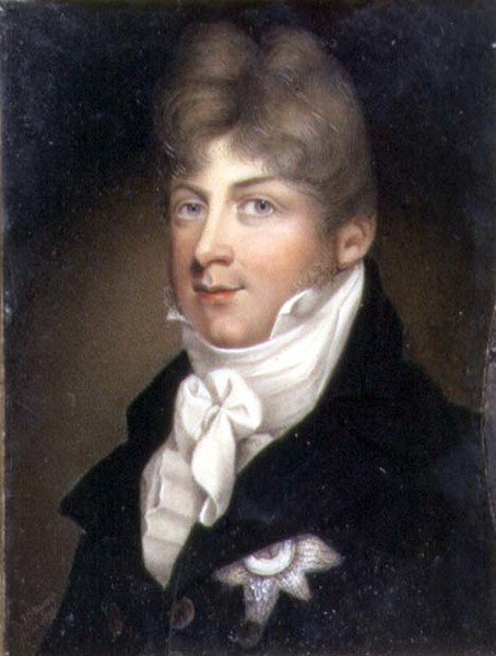 Miniatura portretowa Augusta, księcia Sussex autorstwa Samuel John Stump