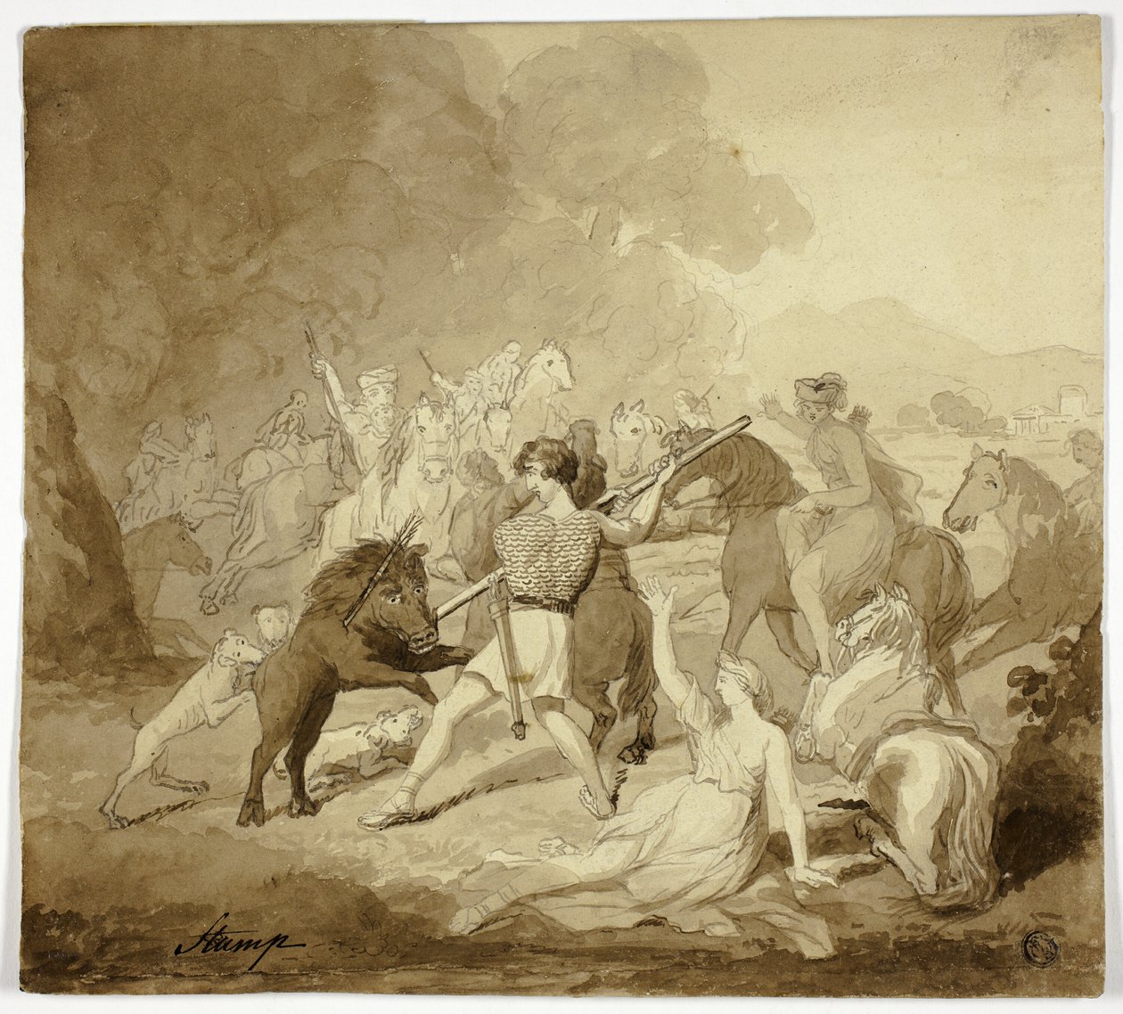Scena z filmu Cymbeline autorstwa Samuel John Stump