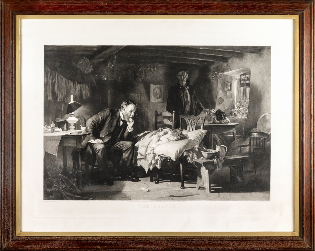 Doktor (fotograwiura) autorstwa Samuel Luke Fildes