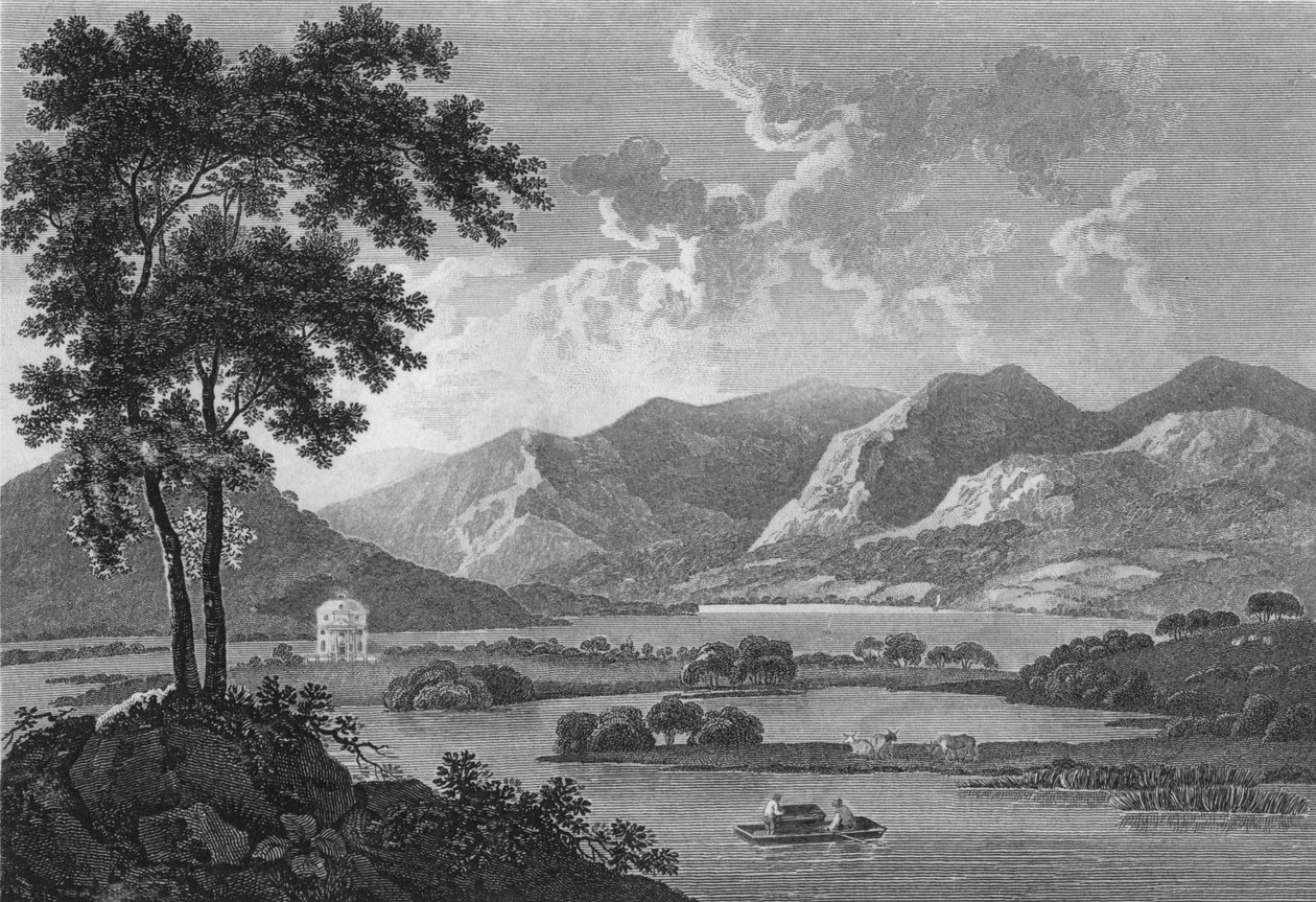 "Winnandermere - Jezioro", 1784. autorstwa Samuel Middiman