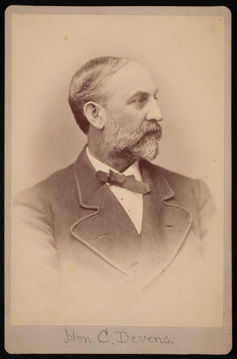 Portret Charlesa Devensa 1820-1891, przed 1891. autorstwa Samuel Montague Fassett